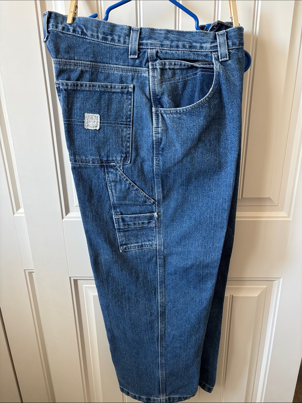 Faded Glory Blue Relaxed Carpenter Jeans